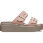 Sandália Crocs Brooklyn Sandal Lowwdg Pale Blush - Feminina ROSA