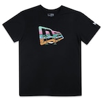 Camiseta New Era Big Flag - Infantil PRETO