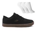 Tênis Mormaii Urban Free + 3 Pares de Meias - Masculino PRETO/MARROM