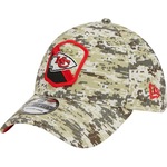 Boné Aba Curva New Era 39Thirty Stretch Fit Salute To Service Kansas City Chiefs - Fechado - Adulto VERDE