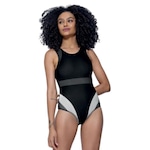 Maiô Speedo Body Tricolor - Feminina PRETO