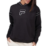 Blusão de Moletom com Capuz Fila Fin - Feminino PRETO