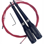 Corda Speed Rope com Rolamento No.Treino Modelo Sr2 - Cross PRETO/VERMELHO