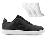 Tênis Mormaii Urban Storm + 3 Pares de Meias - Masculino PRETO/BRANCO