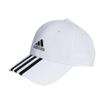 Boné Aba Curva adidas Baseball 3-Stripes - Strapback - Adulto BRANCO