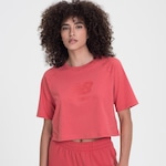 Blusa Cropped New Balance Essentials - Feminina VERMELHO