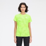 Camiseta New Balance Q Speed Jacquard - Feminina VERDE CLARO