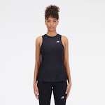 Camiseta Regata New Balance Q Speed Jacquard - Feminina PRETO