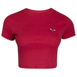 Blusa Cropped New Era Nba Chicago Bulls - Feminino VERMELHO