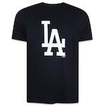 Camiseta New Era Big Logo Mlb Los Angeles Dodgers - Masculino PRETO