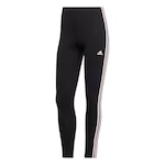 Calça adidas Legging 3 Stripes Color Block - Feminina PRETO/BRANCO