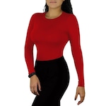 Camisa Térmica e Compressão Finta Manga Longa Uv 50 - Feminina VERMELHO