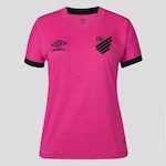 Camisa do Athletico Paranaense Outubro 2023 Umbro - Feminina ROSA