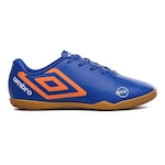 Chuteira Futsal Umbro Orbit - Adulto AZUL/LARANJA