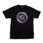 Camiseta Santa Cruz Vi Vid Mfg Dot Front - Masculina PRETO