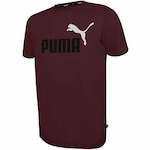 Camiseta Puma Essentials +2 Colour Logo - Masculina ROXO/PRETO