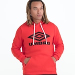 Blusão com Capuz Umbro D.Essential C/Felpa - Masculino VERMELHO