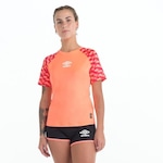 Camiseta Umbro Graphic Camuflage - Feminina Coral