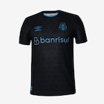 Camisa do Grêmio Of.3 2023 Classic N9 Umbro - Masculina PRETO