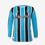 Camisa do Grêmio Manga Longa Oficial 1 2023 Classic S/N Umbro - Masculina AZUL