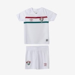 Uniforme do Fluminense Ii 2023 Oficial Umbro - Infantil BRANCO