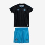 Uniforme do Grêmio III 2023 Umbro - Infantil PRETO