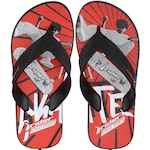 Chinelo Rider Striker Point - Infantil PRETO/VERMELHO