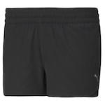 Shorts Puma Woven Performance Training 3" - Feminino PRETO