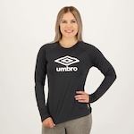 Camiseta Umbro Manga Longa Graphic - Feminina PRETO