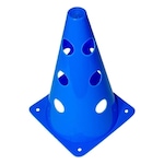 Cone de Marcação Poker Furos Treinamento - 23cm C/ 12 AZUL