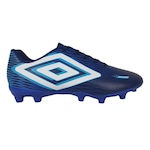 Chuteira Campo Umbro Frame - Adulto AZUL ESC/BRANCO