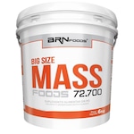 Hipercalórico Big Size Mass Foods 72.700 BRN Foods - Baunilha - 6 Kg BEGE