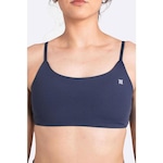 Top Fitness com Bojo Hupi Pulse - Feminino AZUL ESCURO