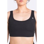 Top Fitness com Bojo Hupi Diversit - Feminino PRETO