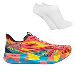 Tênis Asics Noosa Tri 15 + Par de Meia - Masculino ROSA/AZUL