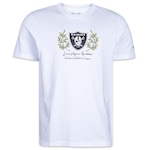 Camiseta New Era Las Vegas Raiders NFL Rooted Nature - Masculina BRANCO