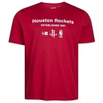 Camiseta New Era Minimal Houston Rockets NBA - Masculina VERMELHO