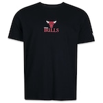 Camiseta New Era Freestyle Chicago Bulls NBA - Masculina PRETO