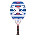 Raquete de Beach Tennis Nox Sailor Fiberglass AZUL/LARANJA