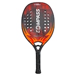 Raquete de Beach Tennis Compass Vulcano 3K VERMELHO