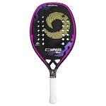 Raquete de Beach Tennis Compass Kev Kevlar PRETO/ROXO