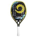 Raquete de Beach Tennis Compass Trend 12K PRETO/AMARELO