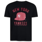 Camiseta New Era New York Yankees mlb Building - Masculina PRETO