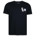 Camiseta New Era mlb Chicago White Sox mlb Core City Icons - Masculina PRETO