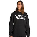 Blusão de Moletom Vans Classic Po Hoodie Ii - Masculino PRETO/BRANCO