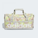 Mala adidas Duffel Linear Gráfica BRANCO/PRATA