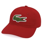 Boné Aba Curva Lacoste Croco - Strapback - Adulto VERMELHO