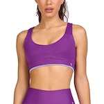 Top Fitness com Bojo Alto Giro Anatômico - Feminino ROXO/AZUL