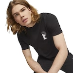 Camiseta Puma Squad Graphic - Masculina PRETO/CINZA/BRANCO