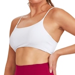 Top Fitness com Bojo Cajubrasil Classico Sportive - Feminino BRANCO